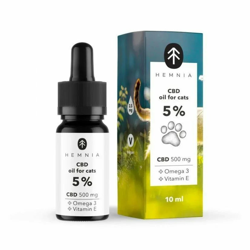 CBD Oil for Cats 5% (500 mg CBD) – THC-Free & Broad Spectrum