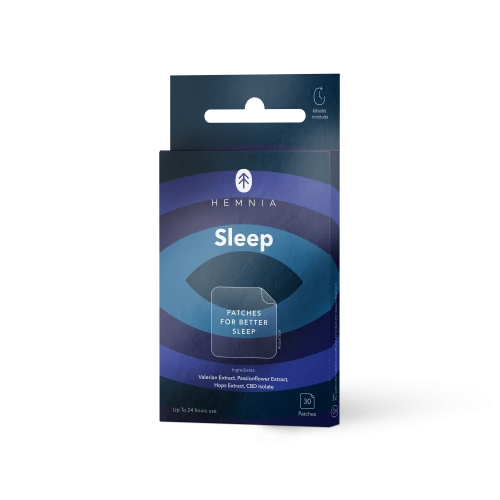Hemnia Sleep Patches – Improve Sleep Quality Naturally (30 pcs) available at Cannabis Clinics Malta