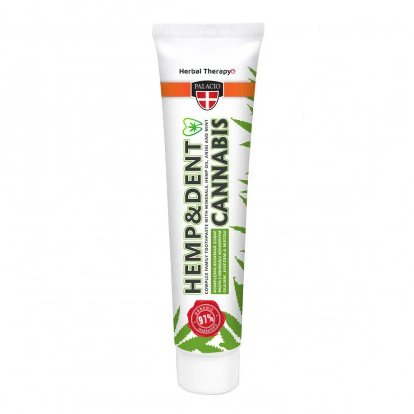 Palacio hemp toothpaste hemp and dent 75g natural fluoride free toothpaste Malta