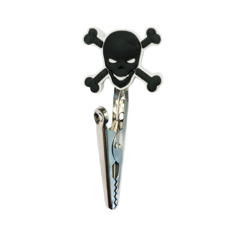 Skull joint holder clip with metal alligator clip – Cannabis Clinics Malta