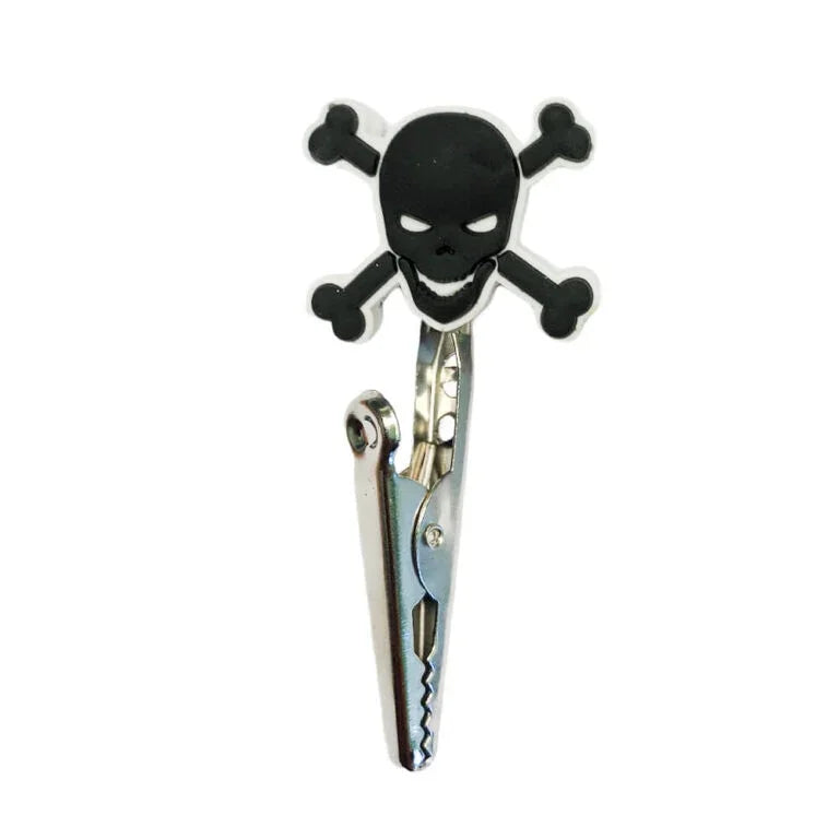 Skull joint holder clip with metal alligator clip – Cannabis Clinics Malta