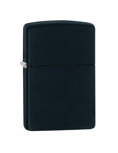 MATTE BLACK AND BRASS ZIPPO LIGHTER