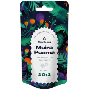 Muira Puama Extract 10:1 (Ptychopetalum olacoides) – 10 g / 25 g - Front of pouch - At Cannabis Clinics Malta