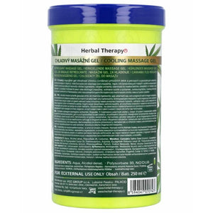 Palacio Cannabis Flex Gel Cooling massage gel 380ml back label hemp CBD topical