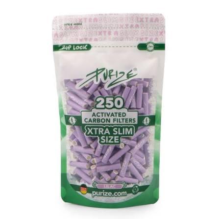PURIZE XTRA Slim 250 activated carbon filters 6mm in Lilac Malta