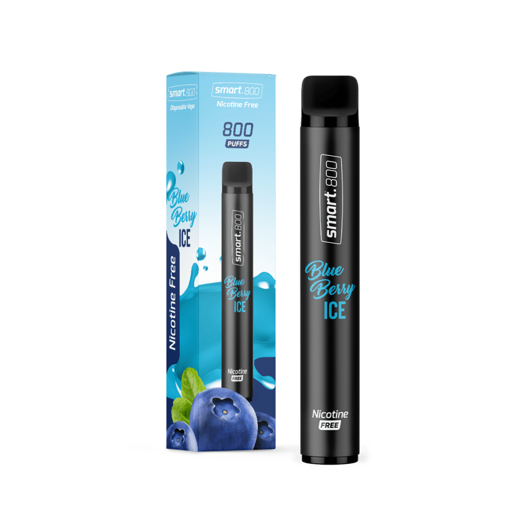 Smart.800™ Disposable Vape – Blueberry Ice (0 mg Nicotine)