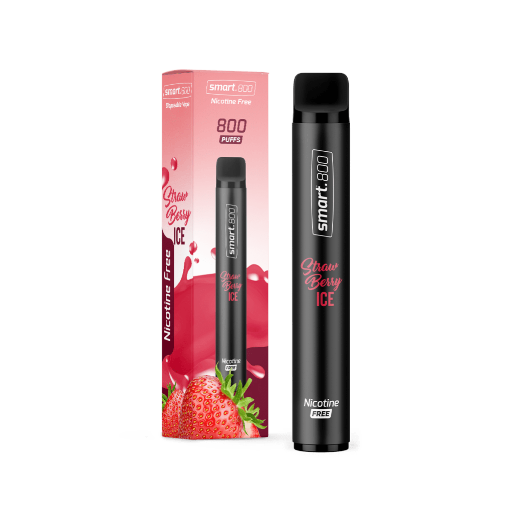 Smart.800™ Disposable Vape – Strawberry Ice (0 mg Nicotine) Malta