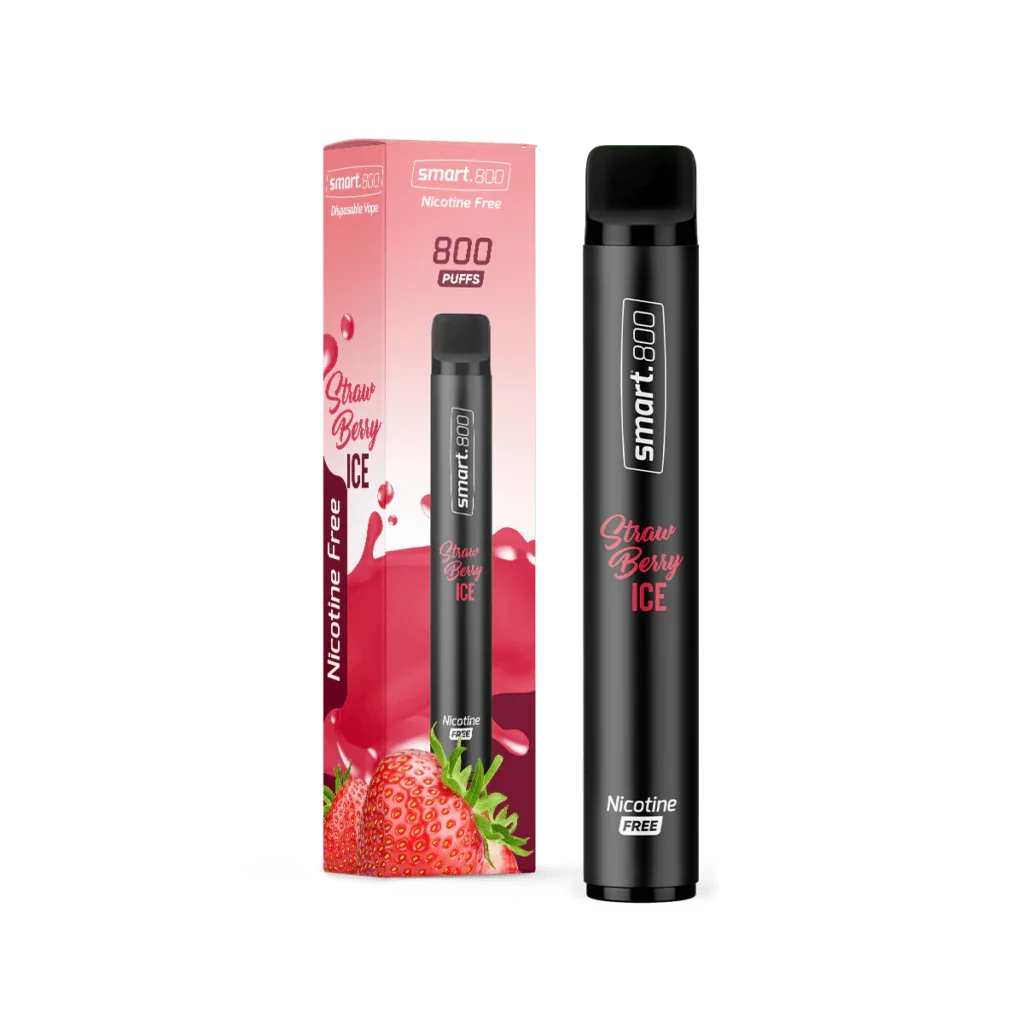 Smart.800™ Disposable Vape – Strawberry Ice (0 mg Nicotine) Malta