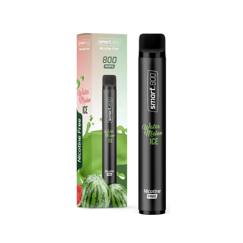 Smart.800™ Watermelon Ice – Nicotine-Free Disposable Vape (800 Puffs)