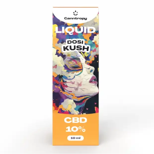 CBD e liquid Dosi Kush 10 percent 10ml vape juice for refillable vape pens and e cigarettes