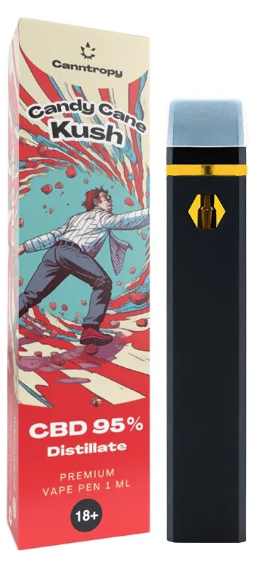 Cannabis Clinics Malta Candy Cane Kush Disposable CBD Vape pen by Canntropy