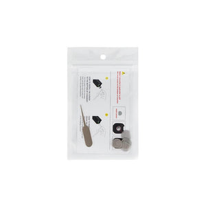 Vaporizer mesh screen pack with cleaning tool and instructions in resealable bag