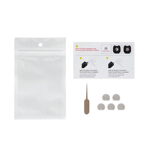 Vaporizer oven mesh screens pack with tool, instruction card, and resealable pouch