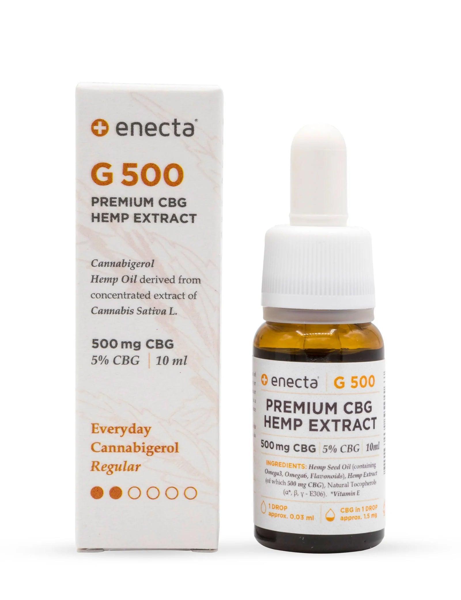 Enecta G 500 - Premium CBG Oil - 5% concentration - 10ml - D Vape Store