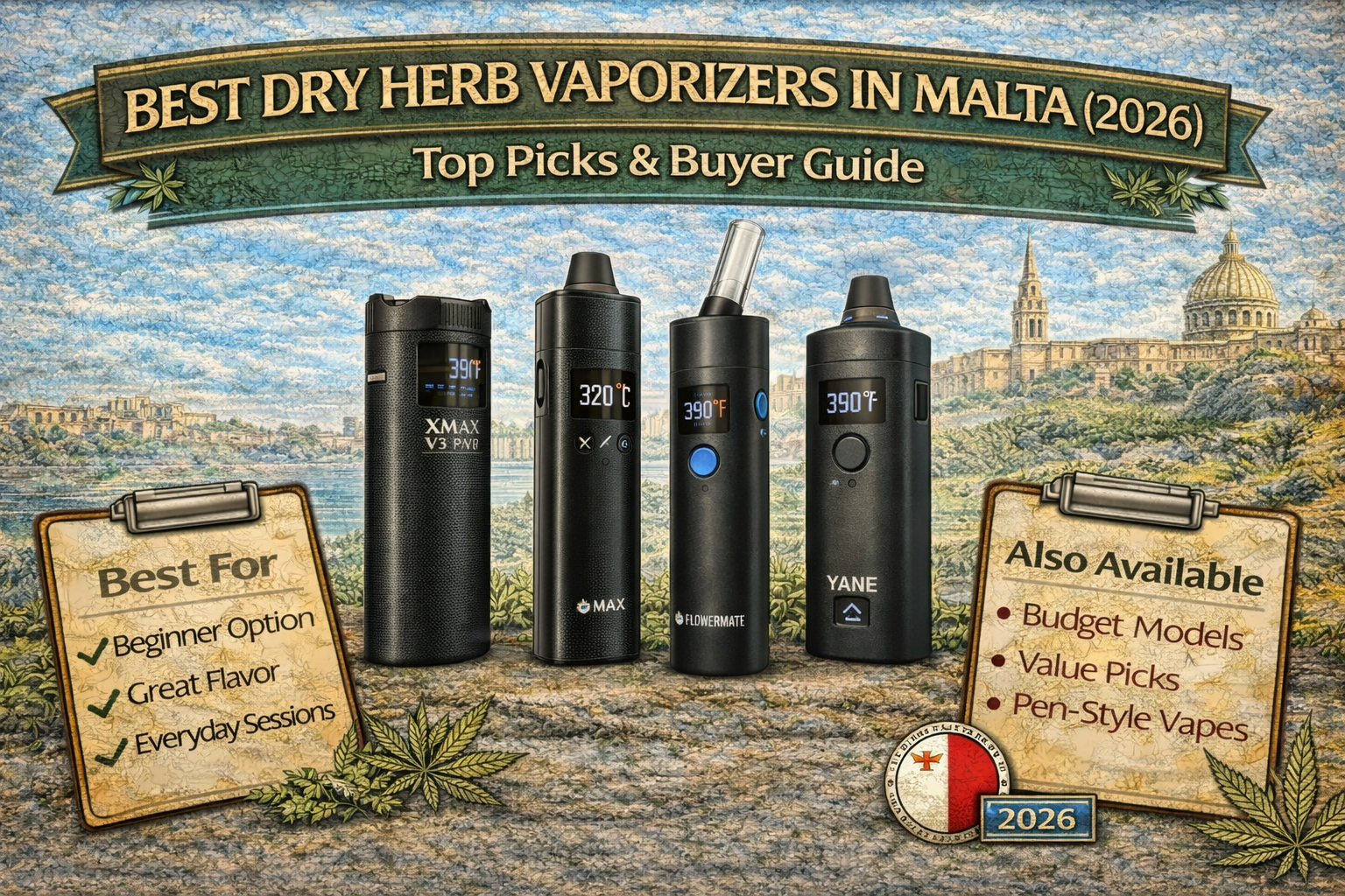 Best Dry Herb Vaporizers a Buyers Guide in Malta by Cannabis Clinics Malta