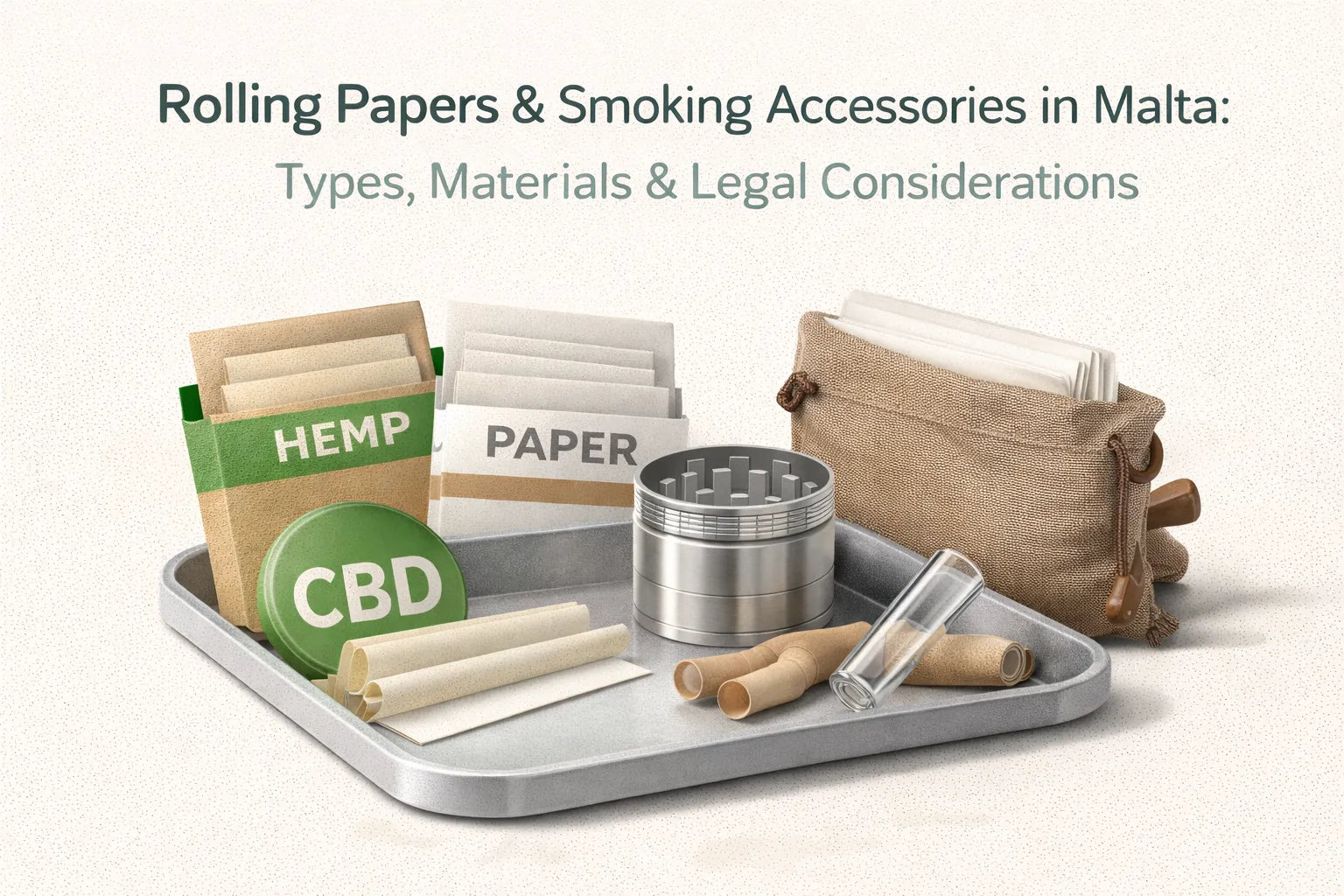Rolling Papers & Smoking Accessories in Malta Types, Materials & Legal Considerations