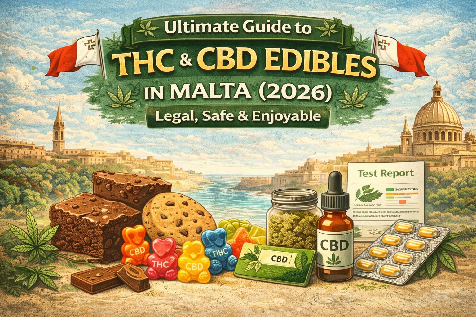 THC and CBD edibles safe and legal guide Cannabis Clinics Malta