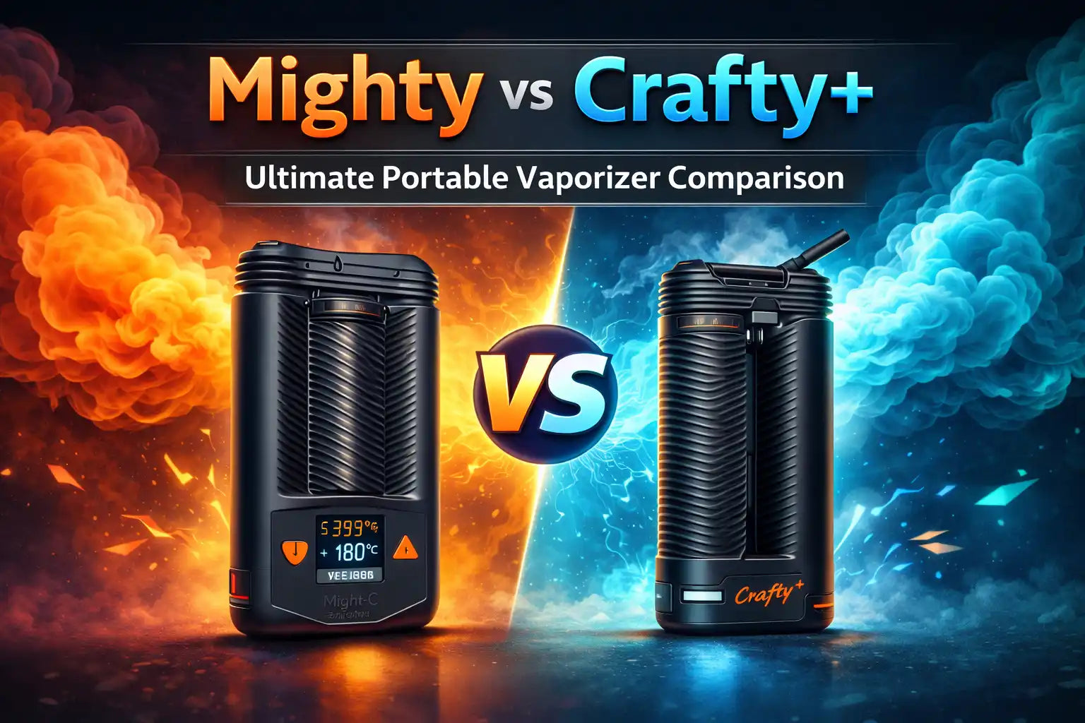 Comparison of Storz & Bickel Mighty+ and Crafty+ portable dry herb vaporizers