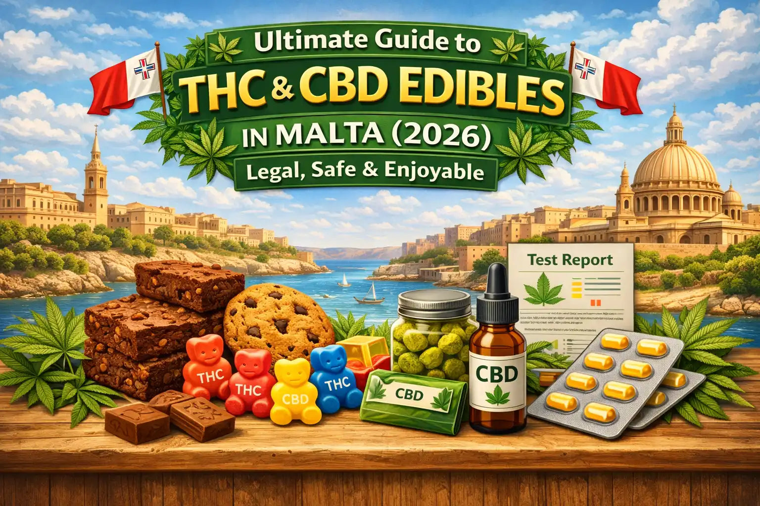 Ultimate Guide to THC and CBD edibles in Malta (2026) – legal, safe and enjoyable cannabis-infused products