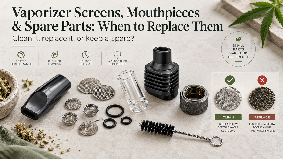 Vaporizer screens, mouthpieces and spare parts replacement guide