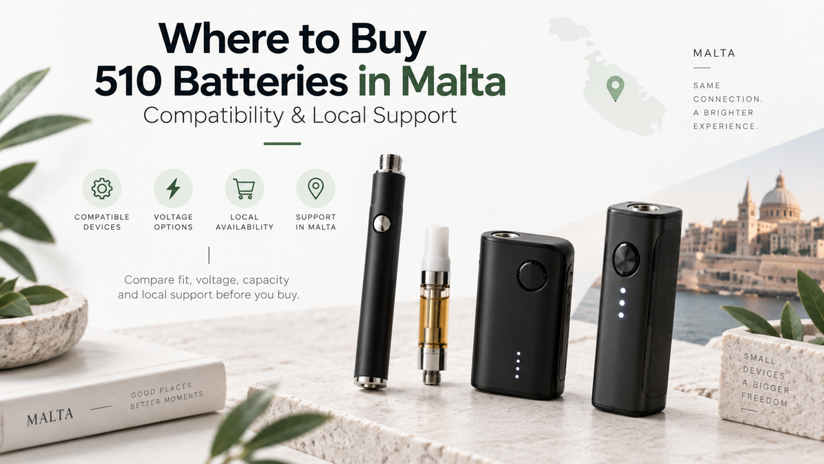 Where to buy 510 batteries in Malta – compatibility and local support buyer guide