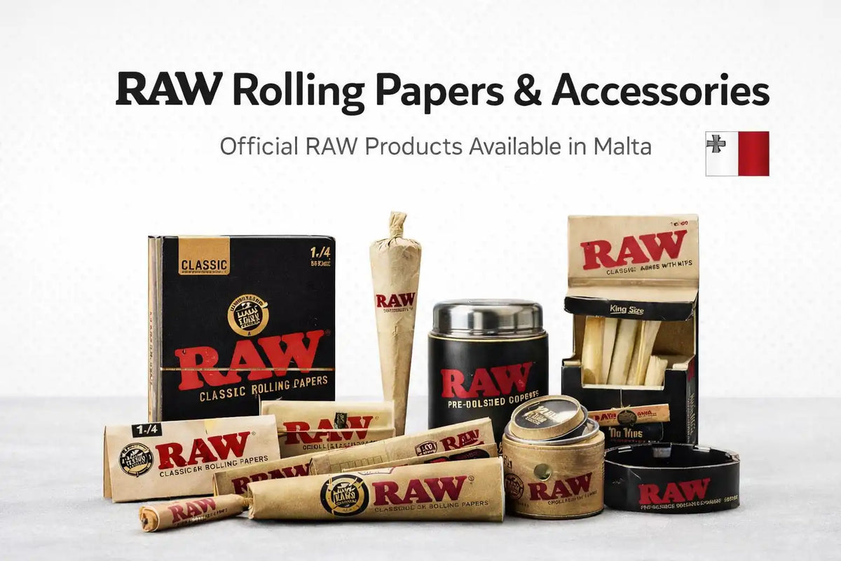 RAW Rolling Papers & Accessories collection featuring official RAW products available in Malta
