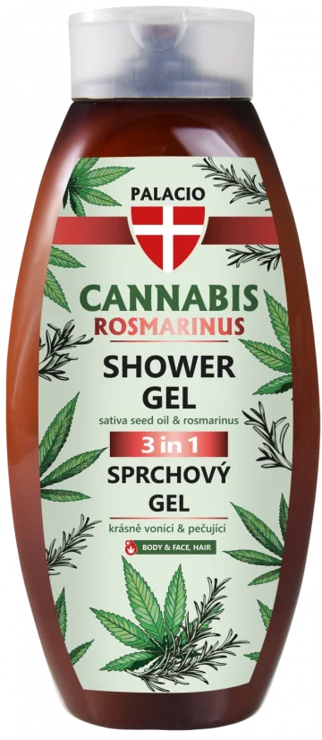 Palacio cannabis rosmarinus shower gel 500ml hemp rosemary body wash Malta