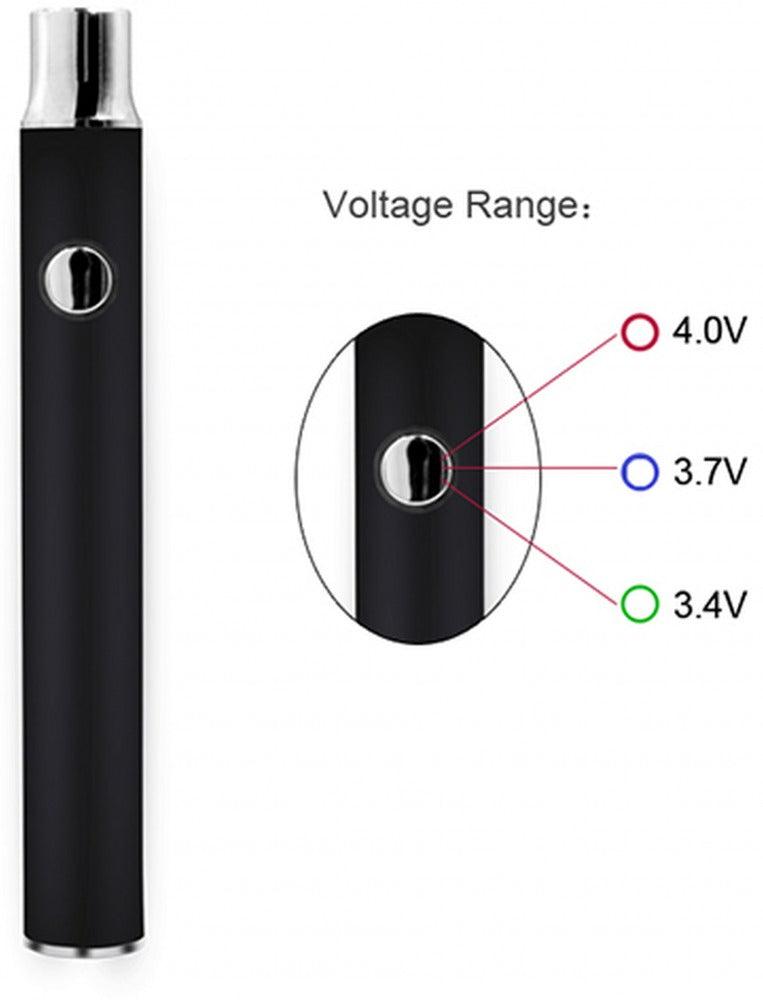 510 thread battery, Cartridge battery - 1100 mAh + USB charger with pre heat settings