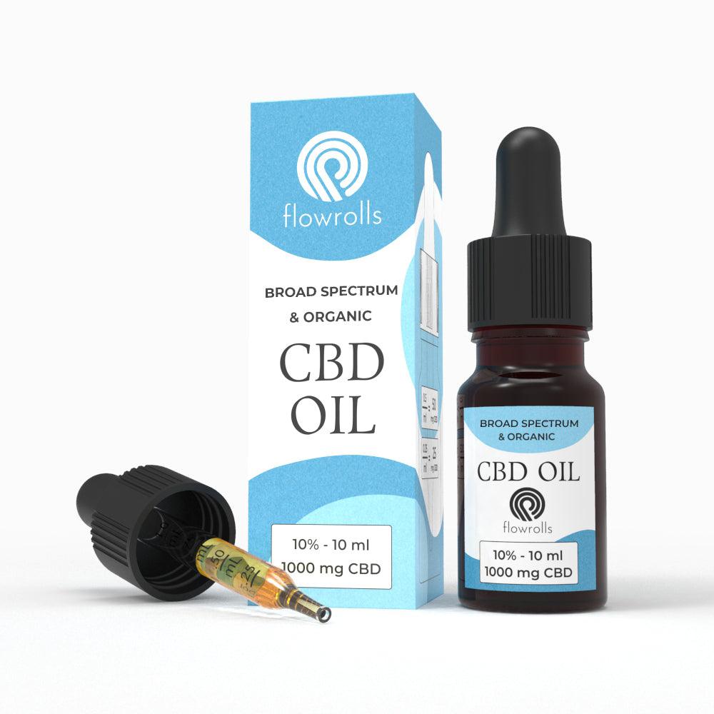 Broad spectrum CBD Oil 10% - Organic and 0% THC