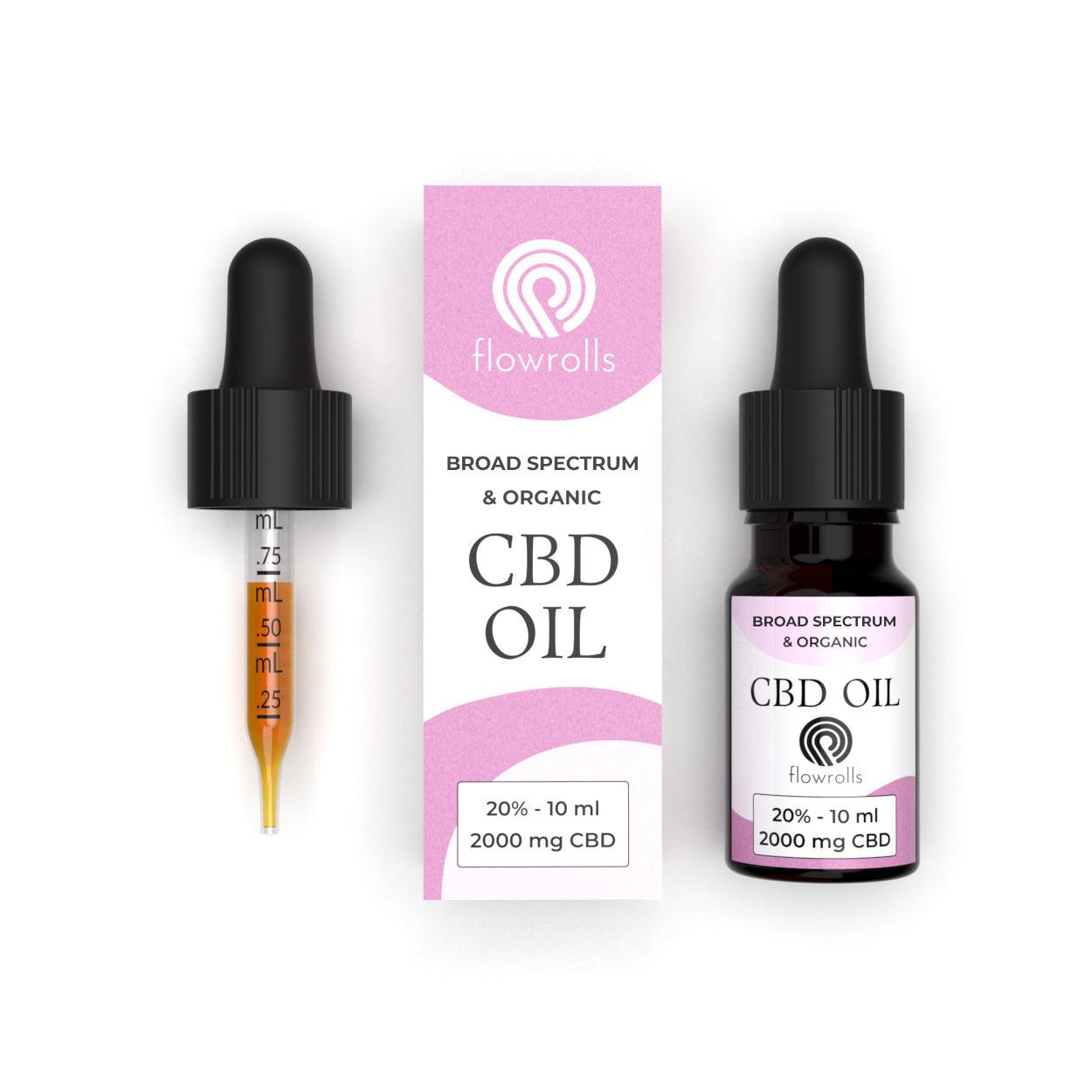 Broad spectrum CBD Oil 20% - Organic and 0% THC