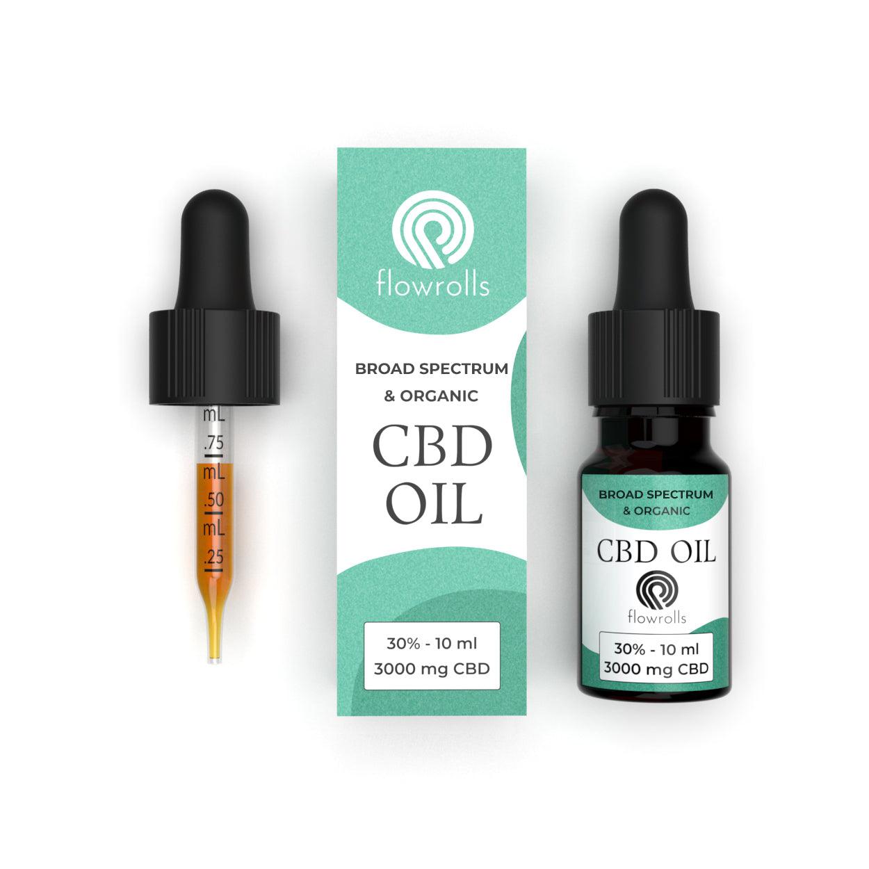 Broad spectrum CBD Oil 30% - Organic and 0% THC