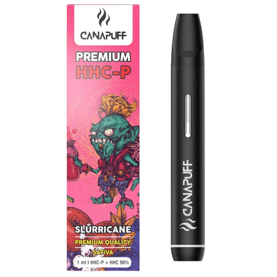 CannaPuff Slurrican Disposable vaporiser and packaging