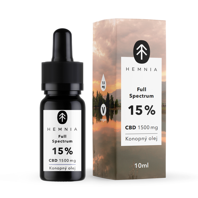 Hemnia Full-Spectrum CBD Hemp Oil 15% – 1500mg CBD, 10ml