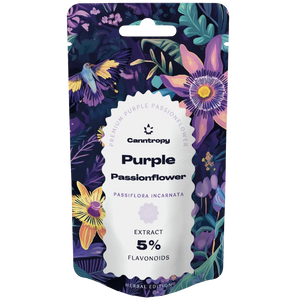 Canntropy Purple Passionflower Extract – 5% Flavonoids (Passiflora incarnata) – 10g / 25g - Front