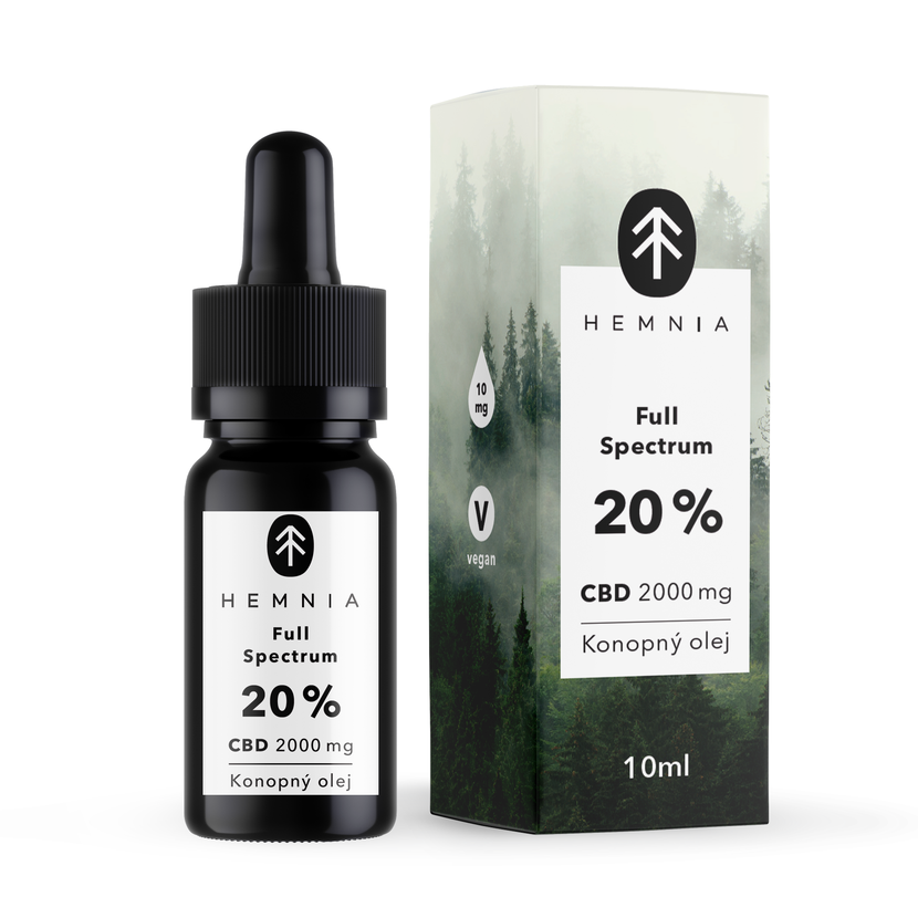 Hemnia Full‑Spectrum CBD Hemp Oil 20% – 2000 mg CBD, 10 ml