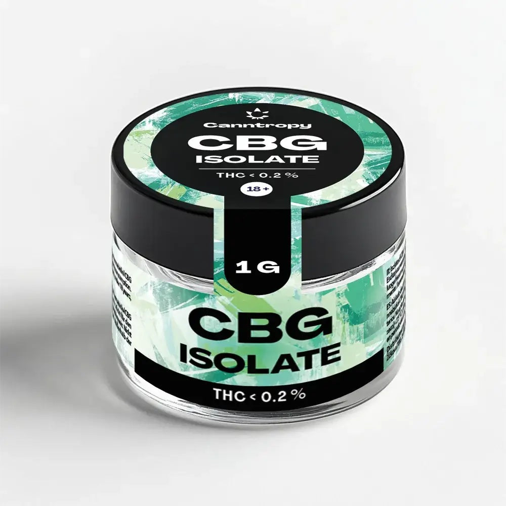 Cannabis Clinics Malta Canntropy CBG Isolate 1g | 99%+ Pure Hemp CBG for Formulation