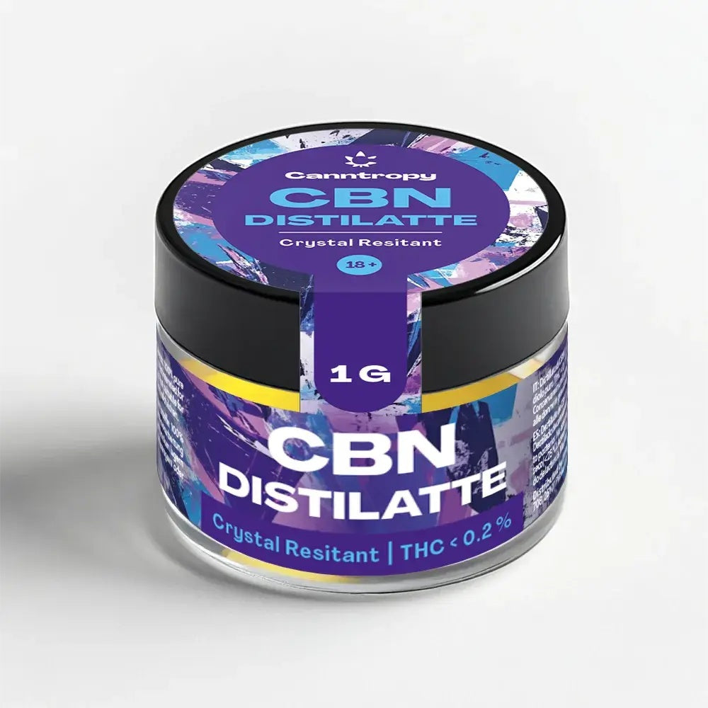 Cannabis Clinics Malta Canntropy Crystal Resistant CBN Distillate – 1g (THC-Free, Lab-Grade)