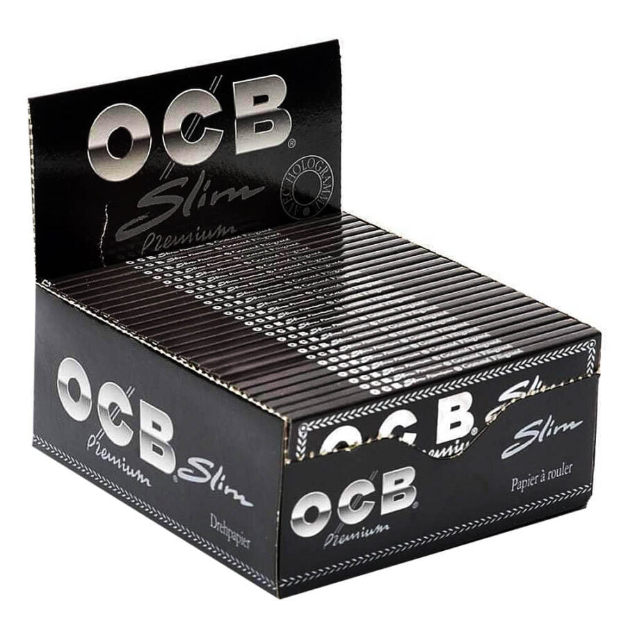OCB King Size Slim Rolling Papers | Premium Black Papers Malta