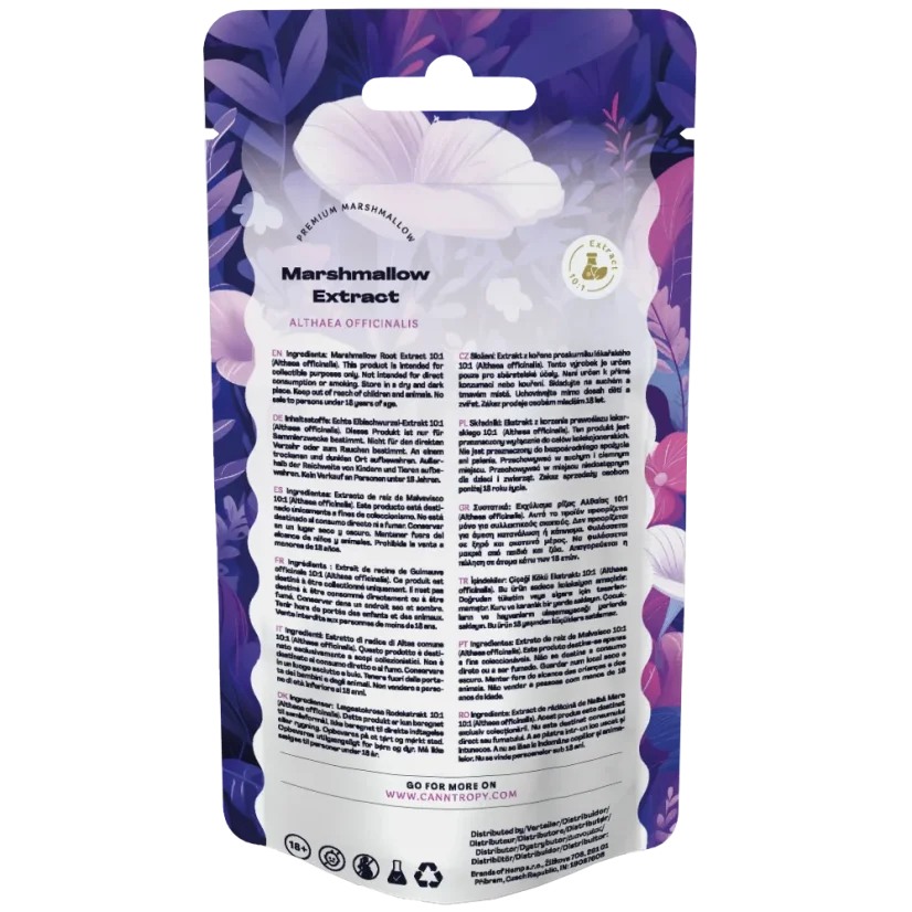 Marshmallow (Althaea officinalis) Root Extract 10:1 – 25 g at Cannabis Clinics Malta back