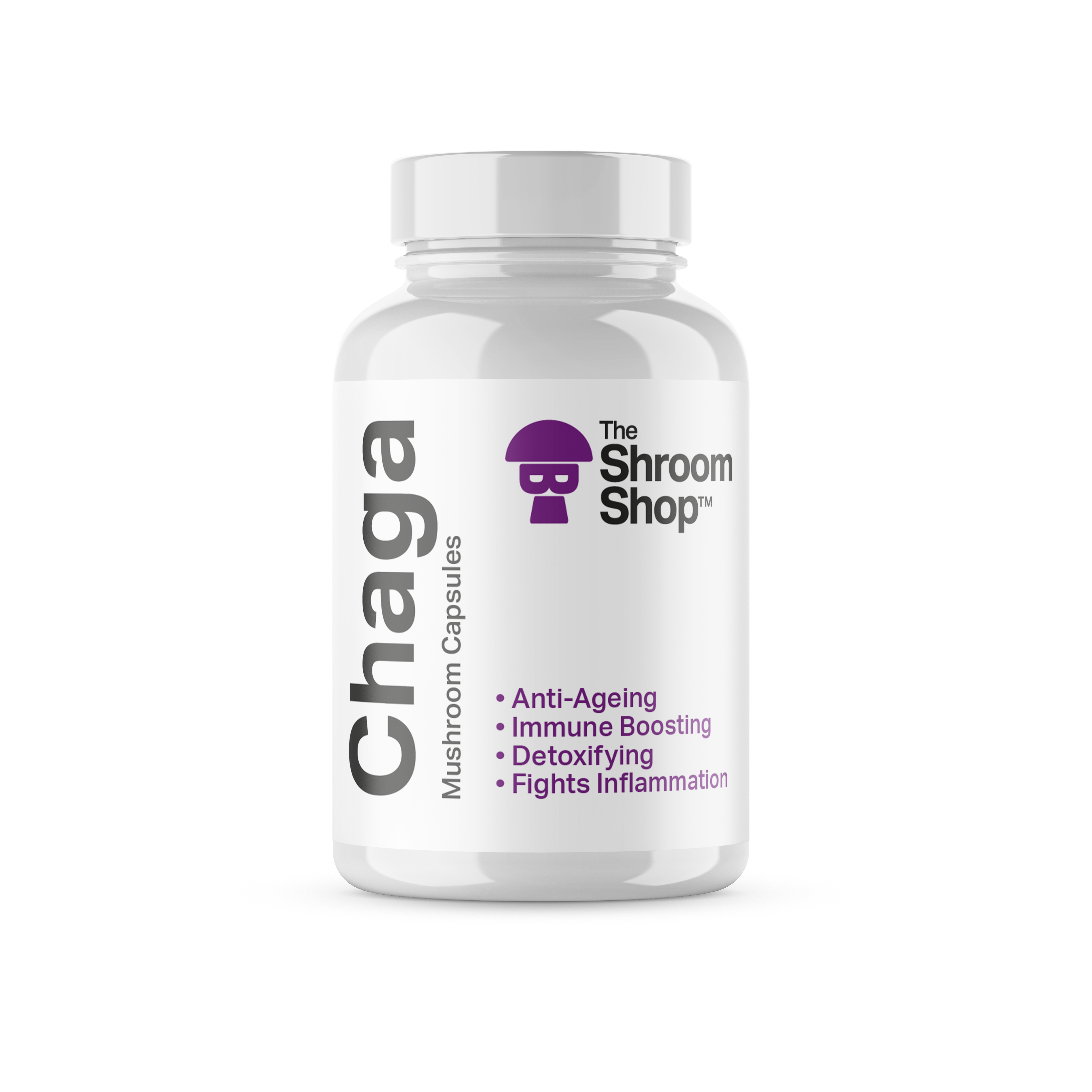 Chaga Mushroom supplement capsules