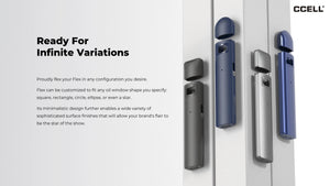 CCELL® Flex empty disposable -  0.5ml, 1ml, 1.5ml, and 2ml capacities variation
