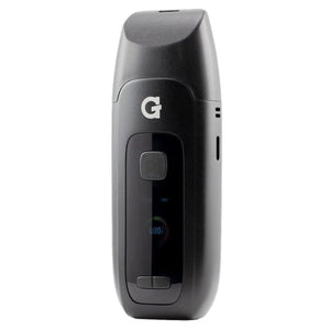 G Pen Dash+ hybrid dry herb vaporizer angled front view