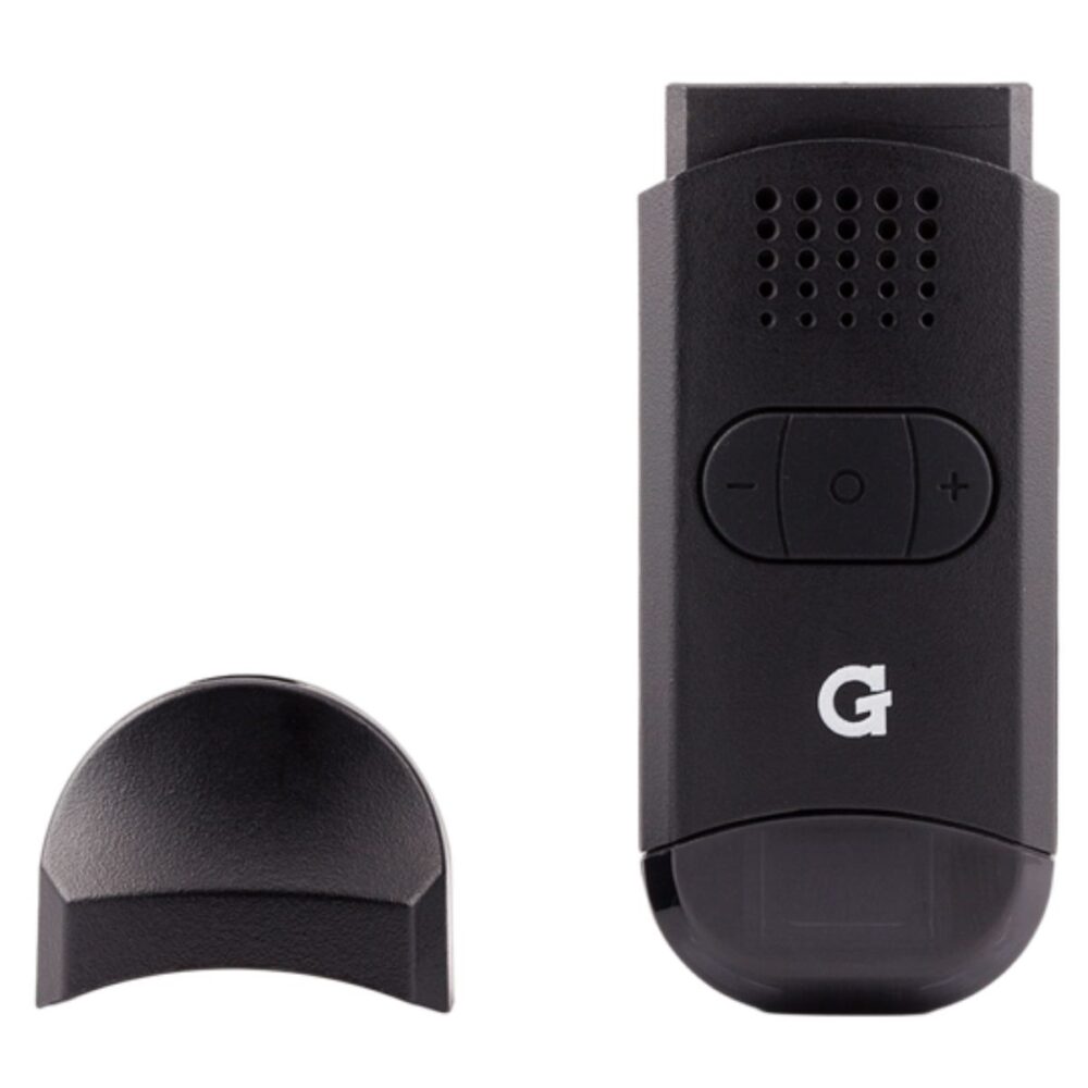 G Pen Dash II with removable mouthpiece exposing ceramic chamber