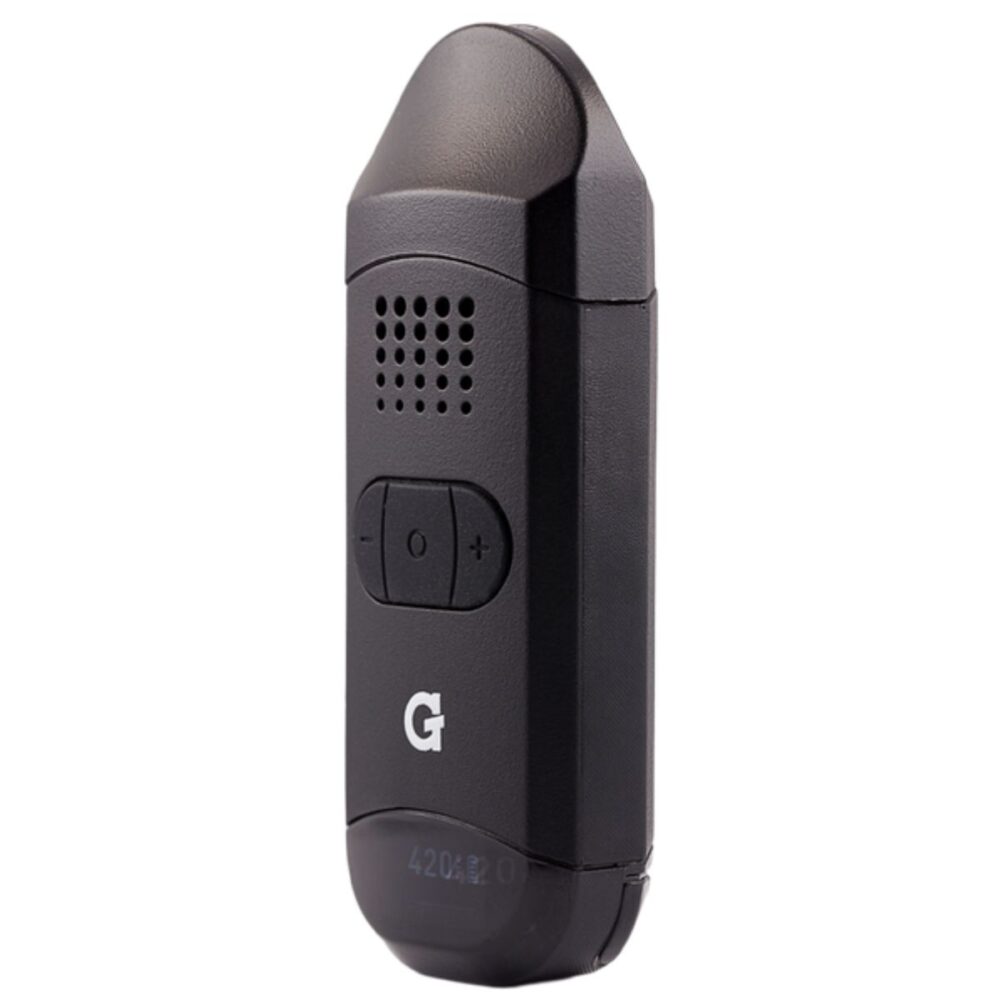 G Pen Dash II portable vaporizer side view and temperature controls