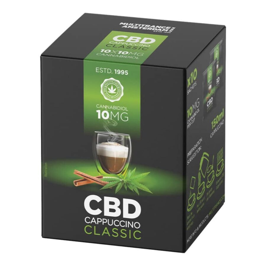 Haze Instant Cappuccino 10mg CBD (10 Sachets) Classic