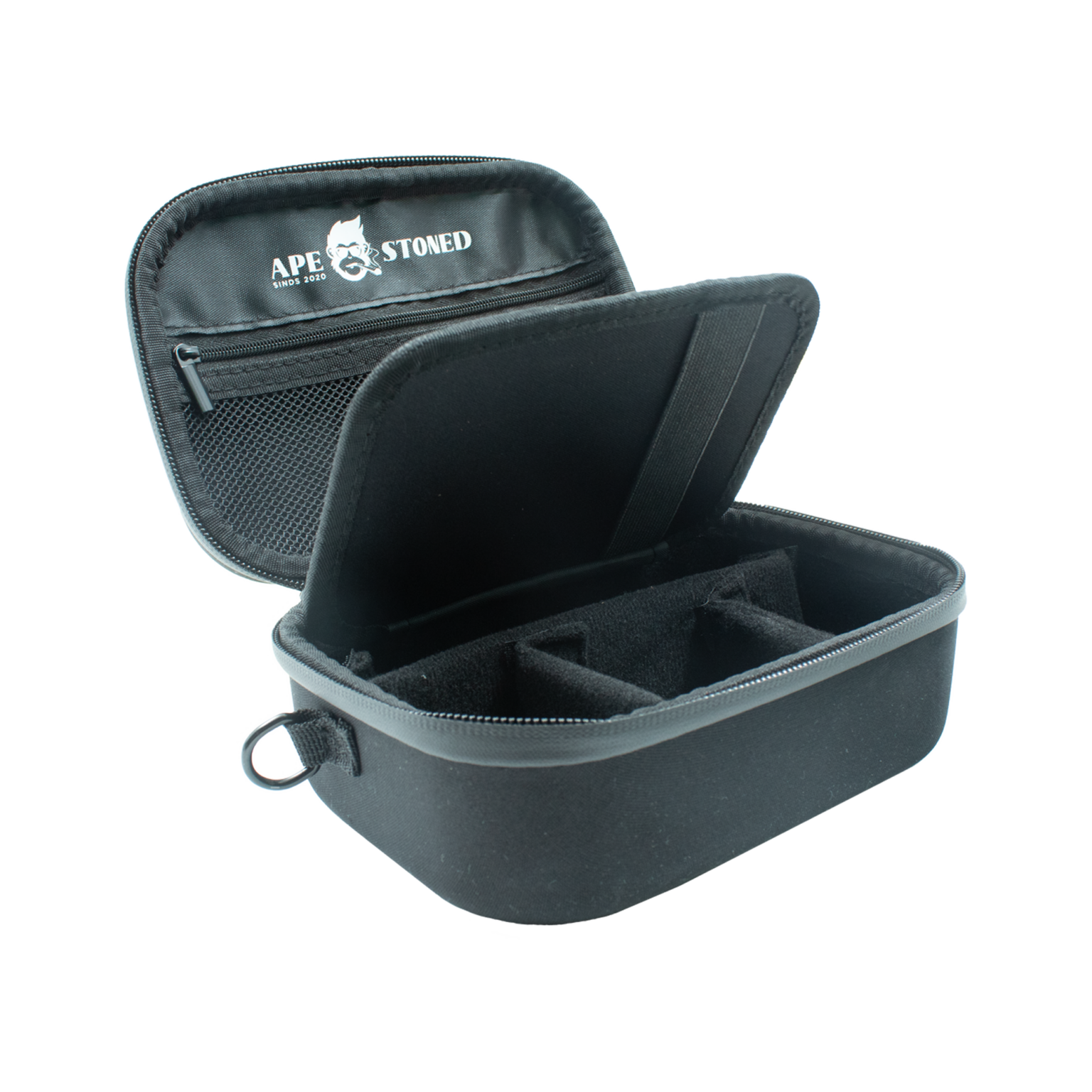Kong Case – Maestro by Apestoned – Odour-Proof Rolling Kit (Black open) Cannabis Clinics Malta