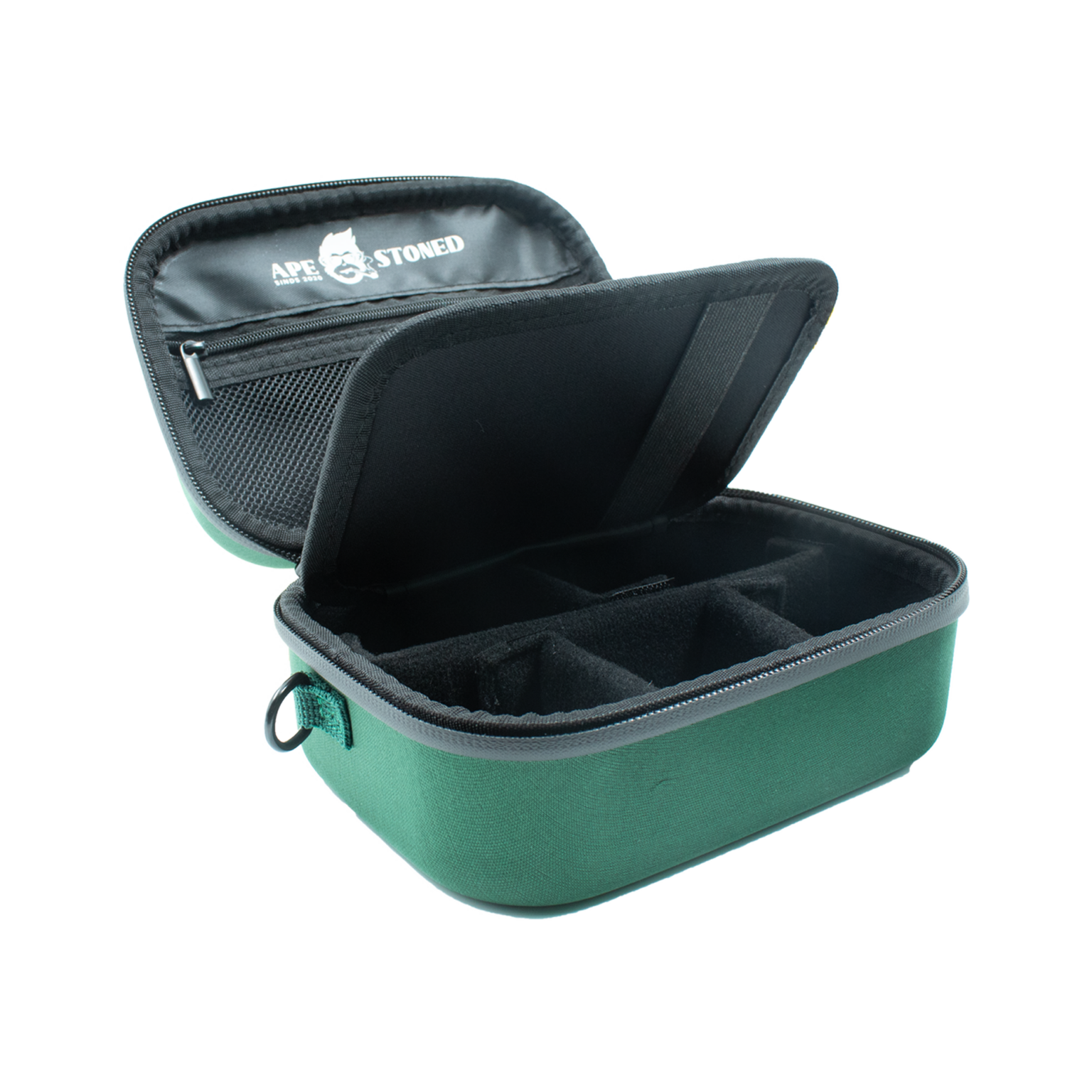 Kong Case – Maestro by Apestoned – Odour-Proof Rolling Kit (Green open) Cannabis Clinics Malta