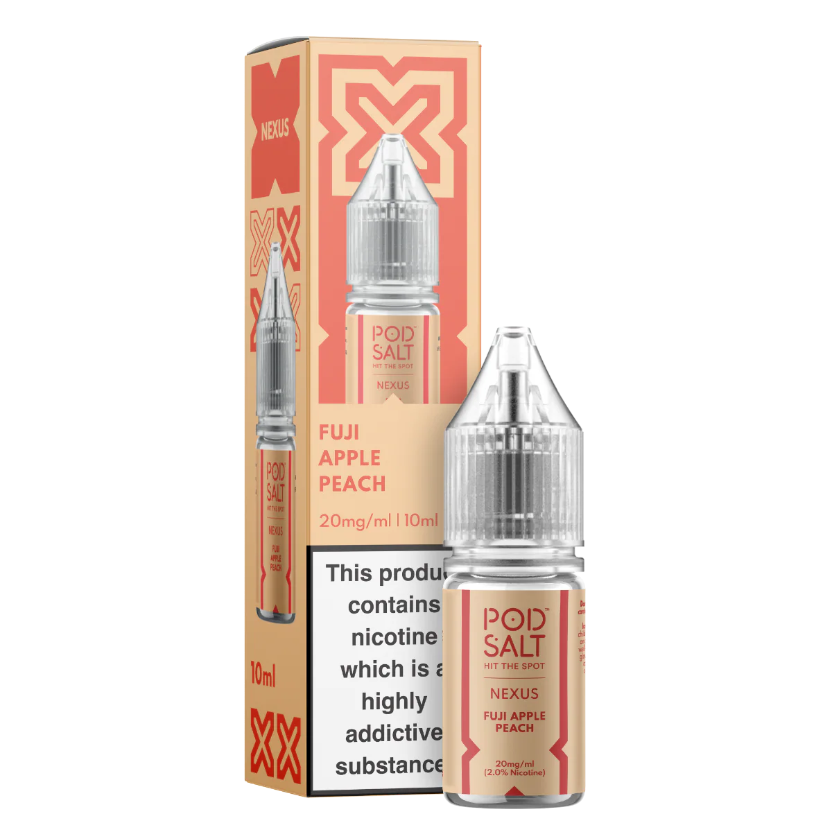 Nexus Fuji Apple Peach 10ml Nicotine Salt E-Liquid