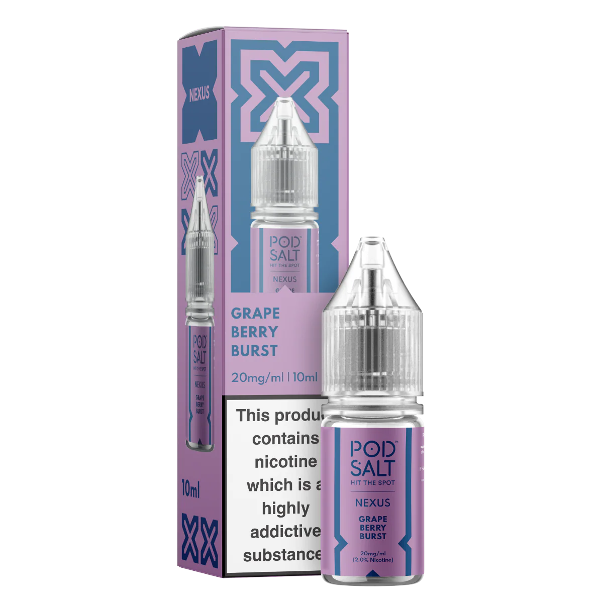 Nexus Grape Berry Burst 10ml Nicotine Salt E-Liquid
