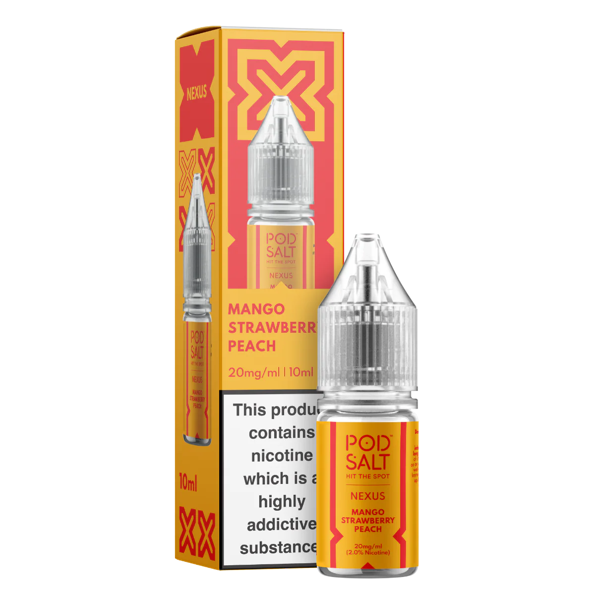 Nexus Mango Strawberry Peach 10ml Nicotine Salt E-Liquid